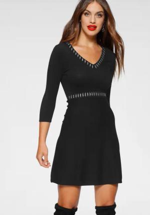 Melrose Strickkleid kurzes Kleid, femininer Stil,