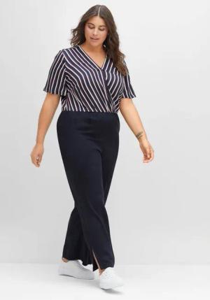 Sheego Jumpsuit Große Größen aus fließender