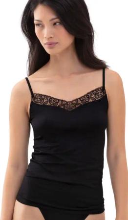 Mey Spaghettitop EMOTION ELEGANCE Spitzenverzierung, Feinripp,