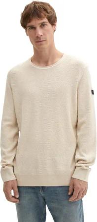 TOM TAILOR Strickpullover mit Rundhalsausschnitt