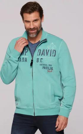 CAMP DAVID Sweatjacke mit Stehkragen