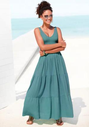 Beachtime Maxikleid aus gewebter Baumwolle, Sommerkleid