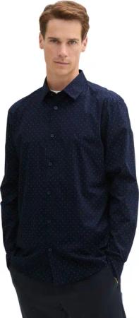 TOM TAILOR Langarmhemd mit Knopfleiste und