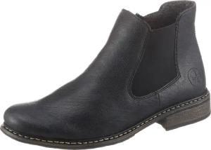 Rieker Stiefelette, Boots, Blockabsatz, Stretch, mit