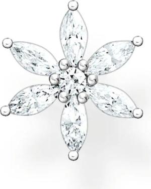 THOMAS SABO Single-Ohrstecker Blume, H2196-051-14, mit