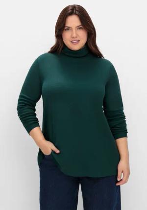 Sheego Langarmshirt Große Größen mit Rollkragen,