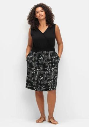 Sheego Jerseykleid Große Größen in Wickeloptik,