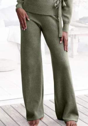 LASCANA Strickhose mit Rippbündchen, Loungewear
