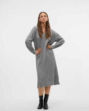 Vero Moda Strickkleid VMJUPITER LS V-NECK