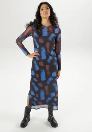 Aniston CASUAL Maxikleid (mit Jersey-Unterkleid) mit