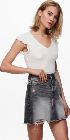 ONLY V-Shirt ONLBELIA – V-Ausschnitt für