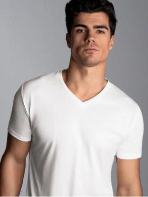Trigema T-Shirt TRIGEMA V-Shirt aus 100%