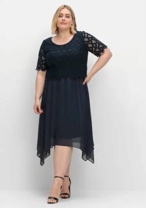 Sheego Abendkleid Große Größen aus Chiffon,