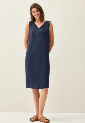CECIL Tunikakleid Sommerkleid mit Bändern am