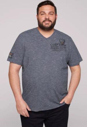 CAMP DAVID T-Shirt mit Label Print