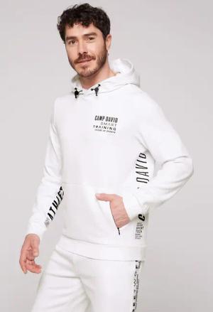 CAMP DAVID Kapuzensweatshirt mit kontrastreichen Prints