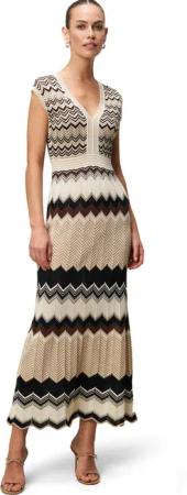 Zero Strickkleid zero Strickkleid mit Zickzackmuster