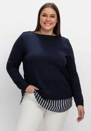 Sheego Langarmshirt Große Größen mit Ansatz