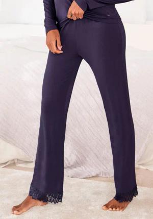 LASCANA Schlafhose mit Spitzendetails