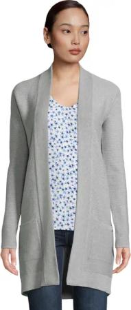 TOM TAILOR Longstrickjacke aus Rippstrick mit