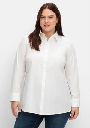 Sheego Hemdbluse Große Größen mit Krempelärmeln,