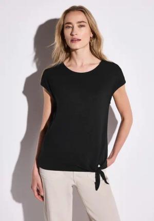 STREET ONE T-Shirt aus strecthigem Viskosematerial