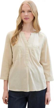 TOM TAILOR Schlupfbluse mit Leinen