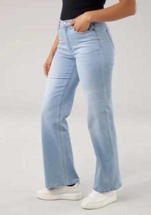 Tamaris Weite Jeans figurbetonte Passform, mit