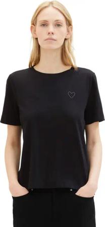 TOM TAILOR Rundhalsshirt mit Herzmotiv als