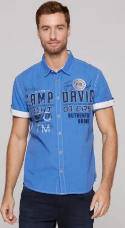 CAMP DAVID Kurzarmhemd aus Baumwolle