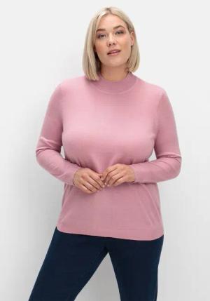 Sheego Stehkragenpullover Große Größen in weicher