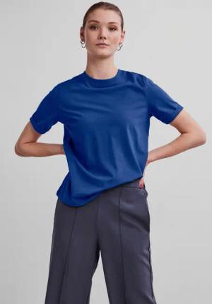pieces Rundhalsshirt PCRIA SS FOLD UP
