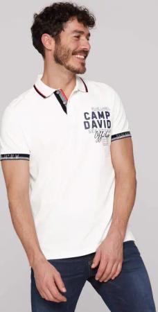 CAMP DAVID Poloshirt mit Seitenschlitze