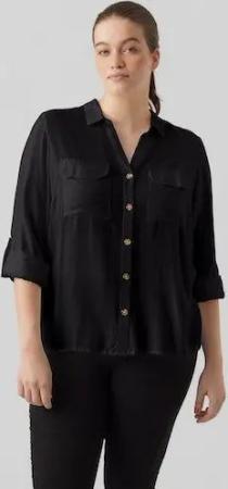 Vero Moda Curve Hemdbluse VMBUMPY L/S