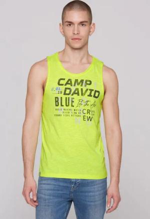 CAMP DAVID Tanktop mit offenen Kanten