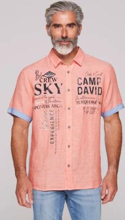 CAMP DAVID Kurzarmhemd mit Kentkragen