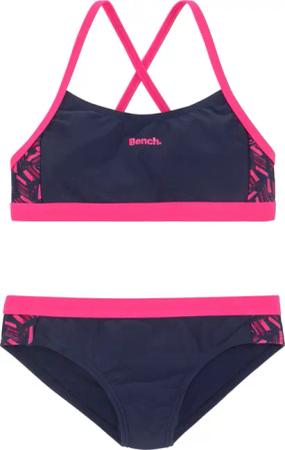 Bench. Bustier-Bikini mit geometrische bedruckten Einsätzen