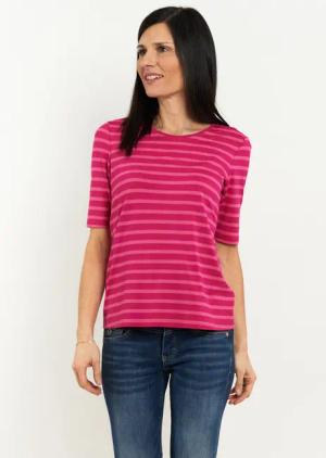 Seidel Moden T-Shirt mit Streifenmuster, MADE