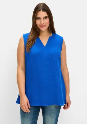 Sheego Tanktop Große Größen aus Musselin,