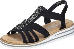 Rieker Keilsandalette, Sommerschuh, Sandale, Keilabsatz, mit