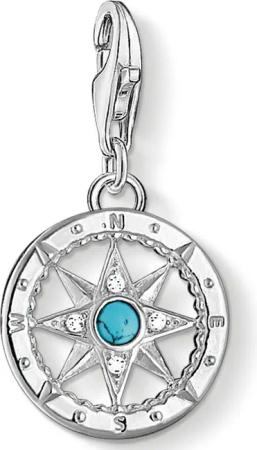 THOMAS SABO Charm-Einhänger Kompass, 1228-405-17, mit