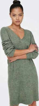 JDY Strickkleid JDYELANORA L/S V-NECK DRESS