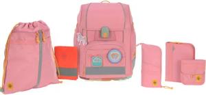 LÄSSIG Schulranzen Unique, Boxy, Pink (Set,