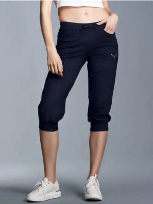 Trigema Jerseyhose TRIGEMA Hüfthose mit Kristallsteinen