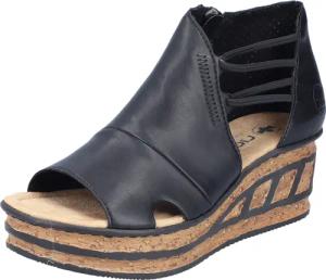 Rieker Keilsandalette, Sommerschuh, Sandale, Keilabsatz, mit