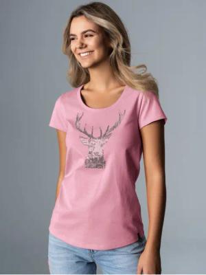 Trigema T-Shirt TRIGEMA T-Shirt Glitzer-Hirsch (1-tlg)