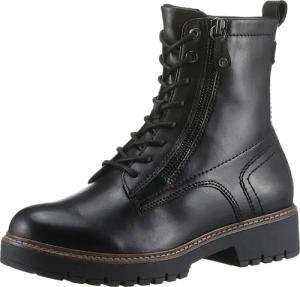Tamaris Schnürboots, Blockabsatz, Schnürstiefelette, Combat-Boots mit
