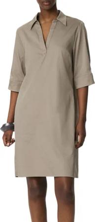 Comma Hemdblusenkleid Sommerkleid mit V-Ausschnitt