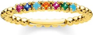 THOMAS SABO Fingerring Kugeln mit Steinen,