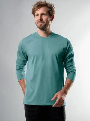 Trigema T-Shirt TRIGEMA Langarmshirt aus 100%